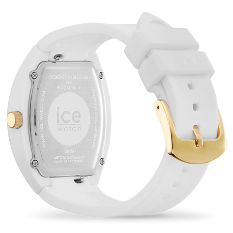 Montre ICE Watch Dome 024035 – White Sunset Rainbow – Femme – Cadran Dégradé Arc-en-Ciel – Bracelet Silicone Blanc – Étanche 5 ATM