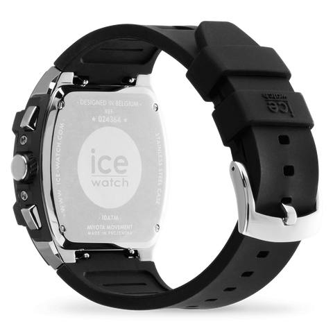 Montre ICE Watch Boliday 024364 – Homme – Chronographe Black Blue Silver – Boîtier Acier Tonneau – Étanche 10 ATM