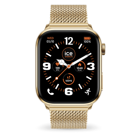 ICE smart 3.0 rectangulaire 1.78  Gold Milanese 024656