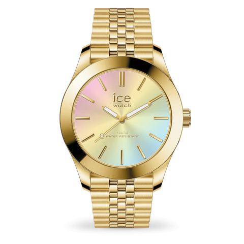 Montre ICE-Watch ICE Steel Gold Rainbow 024747 – 34,5 mm – Acier Doré – Cadran Arc-en-Ciel – 10 ATM