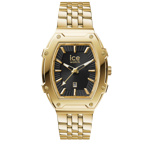 Montre ICE Boliday Small – Black Full Steel Shiny Réf. 024970 | Acier Brillant, 3 Aiguilles + Date, Élégance Féminine
