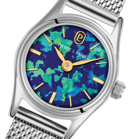 Pierre Lannier OPALIA 024M661 | Montre Femme Opale Bleu-Vert