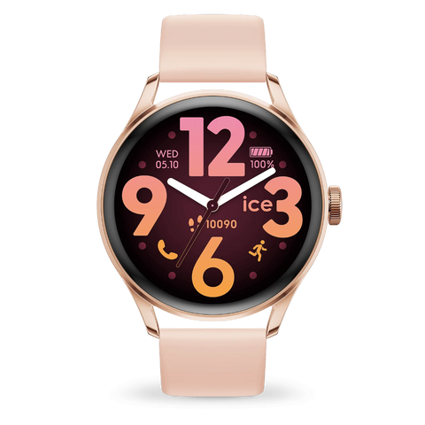 Montre Connectée ICE Smart 3.0 Ronde 1.20 – Rose Gold Nude Réf. 025103 | Écran Tactile, Notifications, Suivi Santé