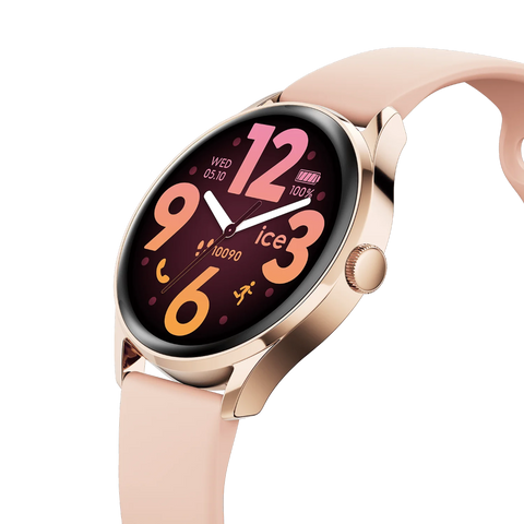 Montre Connectée ICE Smart 3.0 Ronde 1.20 – Rose Gold Nude Réf. 025103 | Écran Tactile, Notifications, Suivi Santé