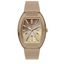 Montre ICE boliday Dome Warm Taupe Small Femme – Réf. 025179 – Quartz 3 aiguilles + Date, Silicone Marron Taupe, Étanche 5 ATM