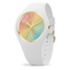 Montre Ice-Watch ICE Champagne White Rainbow 025249 – 37 mm – Blanc & Arc-en-ciel – Détails Dorés – Étanche 10 ATM