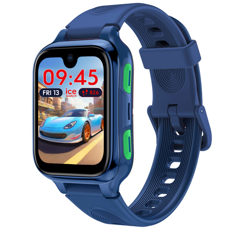Montre Connectée Enfant ICE Kids 4G 2.0 – Réf. 025269 – Bleu – Écran AMOLED 1,78’’ – 40 mm – IP68 – Précommande Livraison 15 Décembre – Exclusivité Nationale