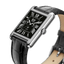 Montre connectée ICE smart TKS 2.0 – Réf. 025380 – Rectangulaire 1.41’’ AMOLED – Silver Black – Bracelet cuir alligator