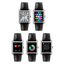 Montre connectée ICE smart TKS 2.0 – Réf. 025380 – Rectangulaire 1.41’’ AMOLED – Silver Black – Bracelet cuir alligator