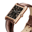 Montre connectée ICE smart TKS 2.0 – Réf. 025382 – Rectangulaire 1.41’’ AMOLED – Rose-Gold Brown – Bracelet cuir alligator