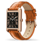 Montre connectée ICE smart TKS 2.0 – Réf. 025383 – Rectangulaire 1.41’’ AMOLED – Rose-Gold Cognac – Bracelet cuir alligator marron