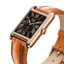 Montre connectée ICE smart TKS 2.0 – Réf. 025383 – Rectangulaire 1.41’’ AMOLED – Rose-Gold Cognac – Bracelet cuir alligator marron