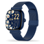 ICE smart SQ 2.0 Blue Milanese – Smartwatch Carrée AMOLED