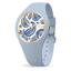 ICE flower Blue Aura – Montre femme ICE-WATCH bleue florale