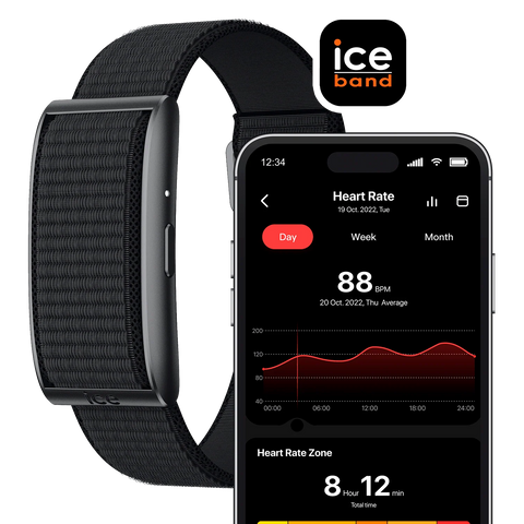 ICE Smart Band 026253 Black | Santé IA, Sport & Strava