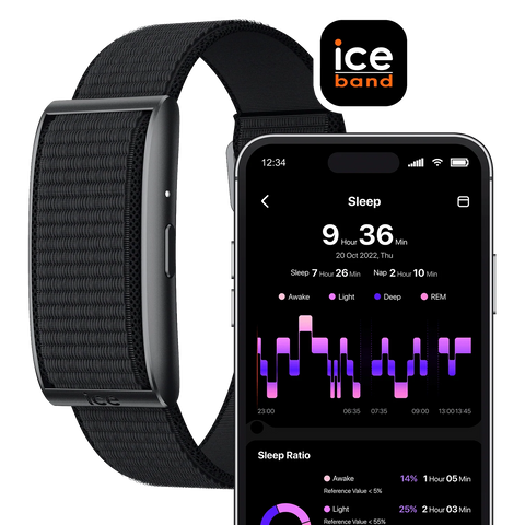 ICE Smart Band 026253 Black | Santé IA, Sport & Strava