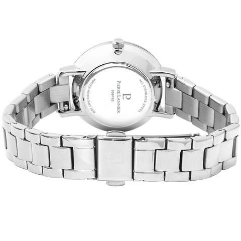 Montre Femme Pierre Lannier Chouquette 036P621 – Cadran Argenté – Bracelet Acier – Lunette Cristaux