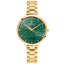 Montre Femme Pierre Lannier EOLIA 044N572 – Dorée – Cadran Vert Dentelle – Bracelet Acier 12 mm – Fabriquée en France