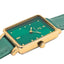 PIERRE LANNIER ARIANE - Cadran vert - Bracelet vert - Boitier Doré