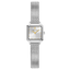 Pierre Lannier NÉORA 058J621 – Mini Montre Femme Carrée Argentée & Bracelet Milanais