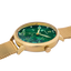 Montre Femme Pierre Lannier TALLIA 063G572 – Dorée – Cadran Vert Floral – Bracelet Milanais Acier 16 mm – Fabriquée en France