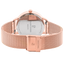 Montre Femme Pierre Lannier Tallia 063G758 – Cadran Violet, Bracelet Acier Milanais Doré-Rose 32mm