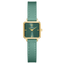 Montre Pierre Lannier Leonor 072J577 – Femme – Cadran Vert Soleillé – Bracelet Cuir Vert 12 mm – Doré – Fabriquée en France