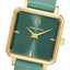 Montre Pierre Lannier Leonor 072J577 – Femme – Cadran Vert Soleillé – Bracelet Cuir Vert 12 mm – Doré – Fabriquée en France