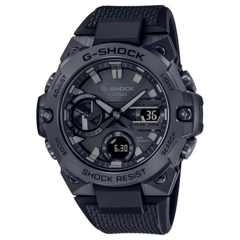 G-SHOCK GST-B400BB-1AER – Montre Homme G-STEEL Solaire Bluetooth 51mm Noir & Bleu Ultra-Résistante