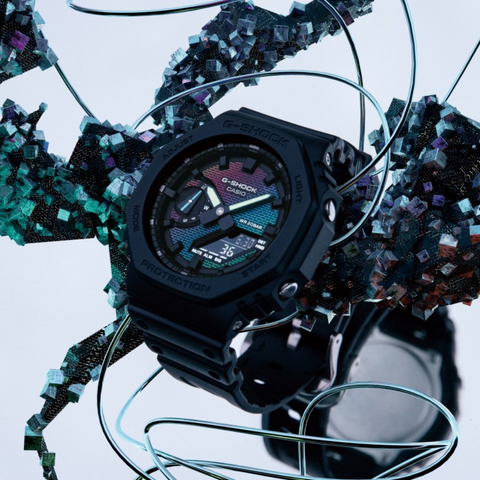 G-SHOCK GA-2100RW-1AER Rainbow Brick Wall Edition Limitée