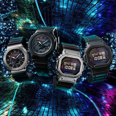 MONTRE G-SHOCK GM-5600RW-1ER CAPSULE RAINBOW BRICK WALL