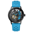 Montre Femme Pierre Lannier Paddock Noir Cadran Noir Bracelet Cuir Bleu – Réf. 145G866