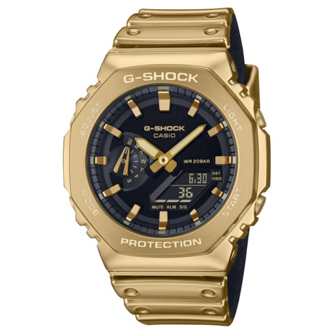 G-SHOCK GM-2100YMG-9AER – Montre Homme Métal Gold Skeleton 44mm Résistante aux Chocs