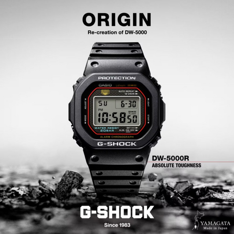 Montre G-SHOCK THE ORIGIN DW-5000R-1AER – Made in Japan