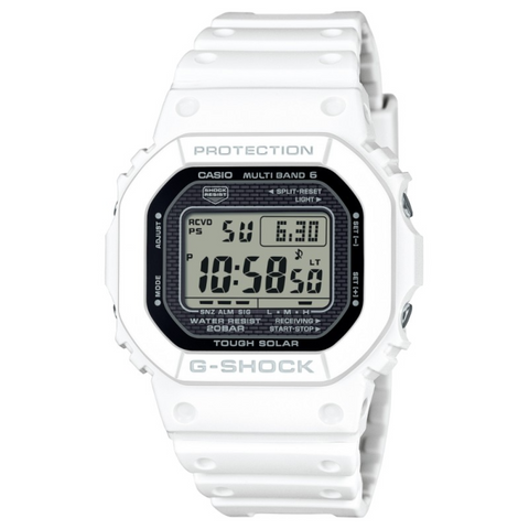 G-SHOCK GW-5000HS-7ER – Montre Homme Solaire Radio-Pilotée Made in Japan 43mm Édition Blanche Résistante aux Chocs