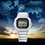 G-SHOCK GW-5000HS-7ER – Montre Homme Solaire Radio-Pilotée Made in Japan 43mm Édition Blanche Résistante aux Chocs
