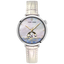 Montre Pierre Lannier Australe 150H900 – Femme – Automatique Cœur Ouvert – Cadran Blanc & Bracelet Cuir Blanc – Fabriquée en France