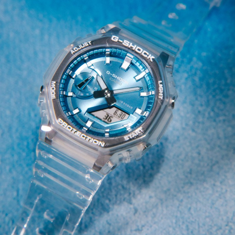 Montre Casio G-SHOCK GA-2100BM-7A2ER Bright Metallic – Homme – Ultra Résistante – Boîtier Carbone – Étanche 200M