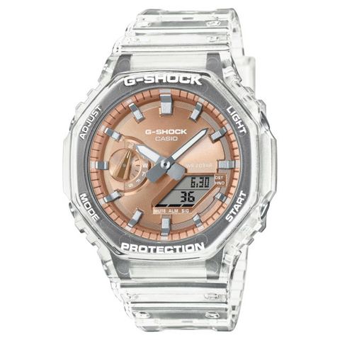 Montre Casio G-SHOCK GA-2100BM-7A5ER Bright Metallic – Homme – Design Octogonal – Boîtier Carbone – Étanche 200M