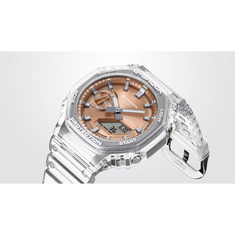 Montre Casio G-SHOCK GA-2100BM-7A5ER Bright Metallic – Homme – Design Octogonal – Boîtier Carbone – Étanche 200M