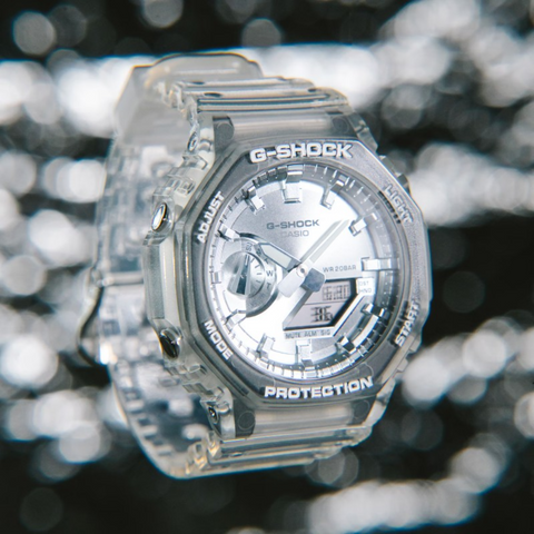 Montre Casio G-SHOCK GA-2100BM-7A8ER Bright Metallic – Homme – Résistante aux chocs – Design Octogonal – Étanche 200M
