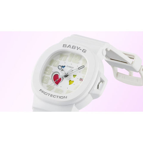 Montre CASIO BABY-G BGA-10-4AER – Playful Hearts Rose | Cadran Cœurs Changeants, Résistante & Étanche 100M