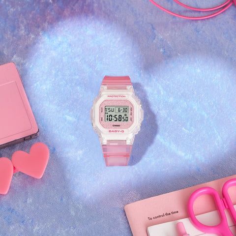 Casio Baby-G BGD-565GC-4ER – Digitale Rose Pailletée 100M