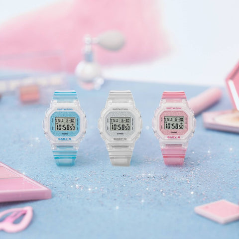 Casio Baby-G BGD-565GC-2ER – Digitale Bleue Pailletée 100M