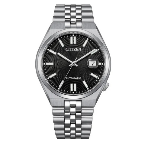 Montre Citizen Tsuyosa 60 Automatique 40 mm – Réf. NK0020-55E – Acier & Verre Saphir, Cadran Noir, Réserve 60 h