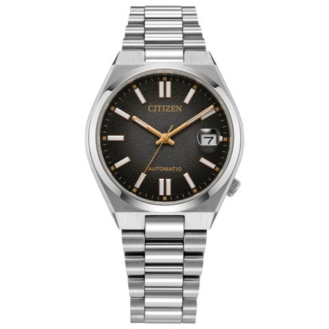 Montre Citizen Tsuyosa Time Slip Automatique 37 mm – Réf. NJ0200-50E – Édition Limitée 8 000 ex., Cadran Noir Dégradé, Verre Saphir