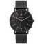 Montre Homme Pierre Lannier Cityline 203F438 – Cadran Noir, Bracelet Acier Milanais Noir Élégant