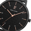 Montre Homme Pierre Lannier Cityline 203F438 – Cadran Noir, Bracelet Acier Milanais Noir Élégant
