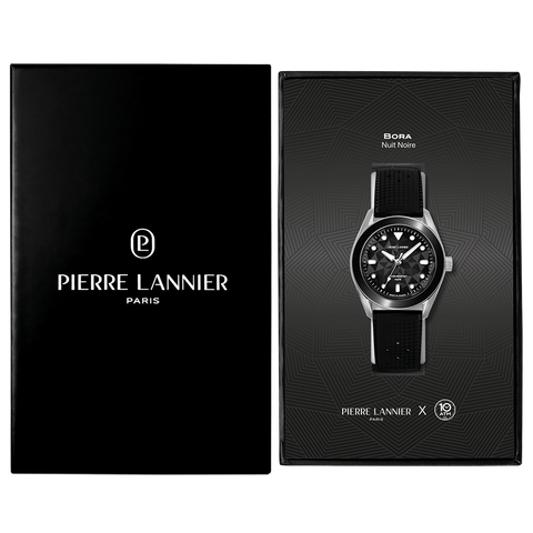 Pierre Lannier Bora 207K133 – Montre Homme Noire 39 mm | Collab 10 ATM