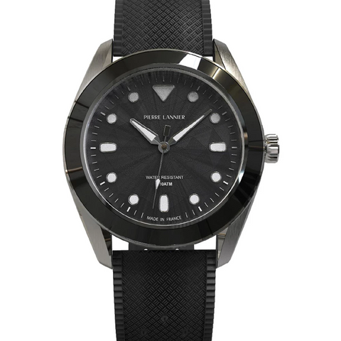 Pierre Lannier Bora 207K133 – Montre Homme Noire 39 mm | Collab 10 ATM